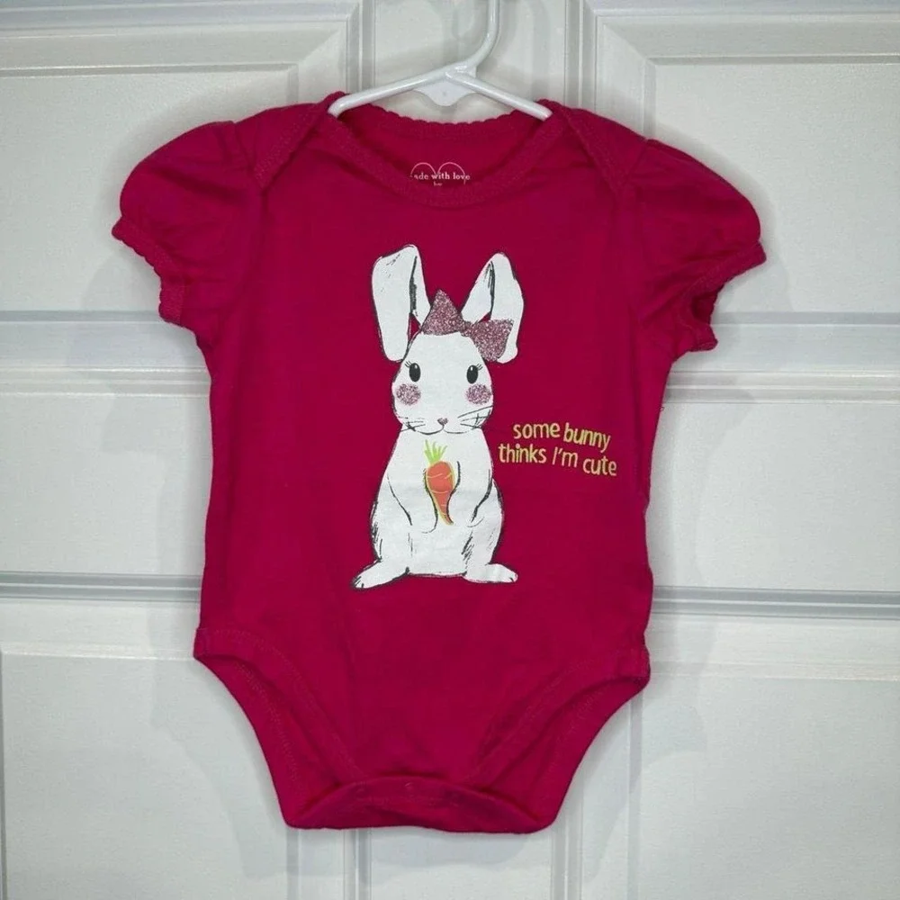 Children's Place Girls‎ Bunny Onesie Size 3-6 Months